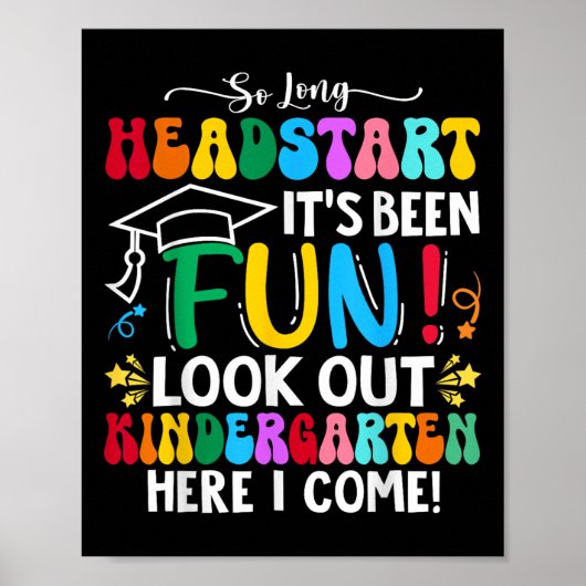 So Long Headstart Afstuderen 2025 Kindergarten Haa Poster (Voorkant)