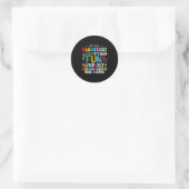 So Long Headstart Afstuderen 2025 Kindergarten Haa Ronde Sticker (Tas)