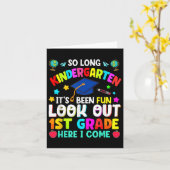 So Long Kindergarten Afstuderen Afstudeerder Teach Kaart (Gele Bloem)
