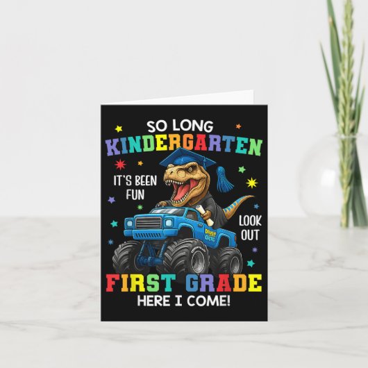 So Long Kindergarten Afstuderen CL 2025 Dinosaur K Kaart (Voorkant)