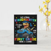 So Long Kindergarten Afstuderen CL 2025 Dinosaur K Kaart (Gele Bloem)