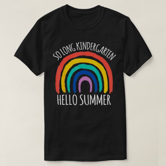 SO LONG KINDERGARTEN HELLO SUMMER Teacher Student T-shirt (Design voorkant)