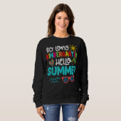 So Long Kindergarten Hello Summer Teacher Student Trui (Voorkant volledig)