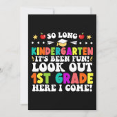 So Long Kindergarten Look Out 1st Graduation Aankondiging (Voorkant)