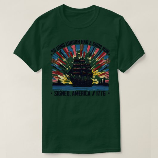 So Long London Had A Good Run T-shirt (Design voorkant)