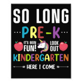 So Long Pre-K Kindergarten Here I Come Pre-k Foto Afdruk (Voorkant)