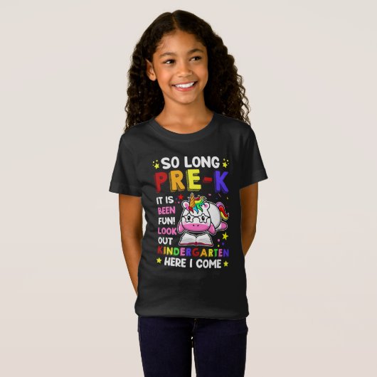 So Long Pre-K Kindergarten Here I Come T-shirt (Voorkant volledig)