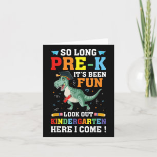 So Long Pre-k Preschool Afstuderen Kindergarten He Kaart
