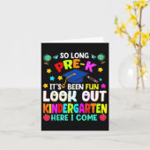 So Long Prek Afstuderen Afstuderen Docent Kind Boy Kaart (Gele Bloem)