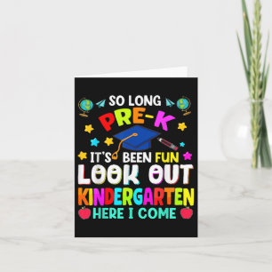 So Long Prek Afstuderen Afstuderen Docent Kind Boy Kaart