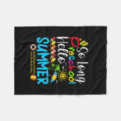 So Long Preschool Hello Summer Last Day Of School. Fleece Deken (Voorkant (Horizontaal))