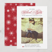 So Long Silent Nights zwangerschapsaankondiging Feestdagenkaart (Voorkant / Achterkant)