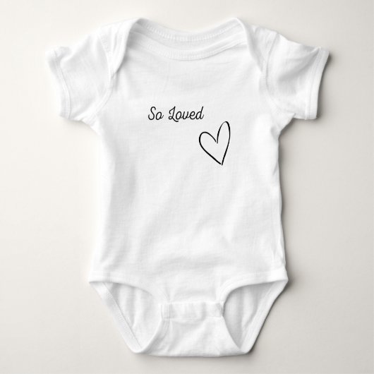 "So Loved" Baby Bodysuit (Voorkant)