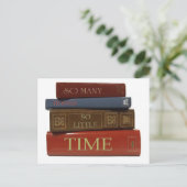 So Many Books So Little Time Briefkaart (Staand voorkant)