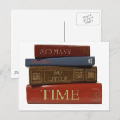 So Many Books So Little Time Briefkaart (Voorkant / Achterkant)