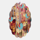 SO MANY VALENTINES FOR DELIVERY ORNAMENT KAART (Rechts)