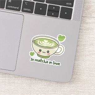 So Matcha Verliefd Schattig Sticker