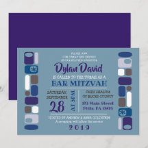 SO MOD Bar/Bat Mitzwa uitnodiging