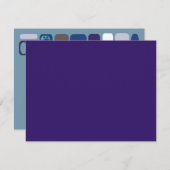 SO MOD Bar Mitzvah Reply Card RSVP Kaartje (Voorkant / Achterkant)