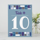SO MOD Bar Mitzvah tabelnummer Kaart (Staand voorkant)
