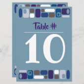 SO MOD Bar Mitzvah tabelnummer Kaart (Voorkant / Achterkant)