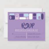 SO MOD Bat Mitzvah Reply Card RSVP Kaartje (Achterkant)