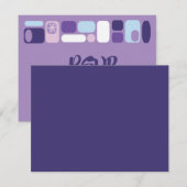 SO MOD Bat Mitzvah Reply Card RSVP Kaartje (Voorkant / Achterkant)