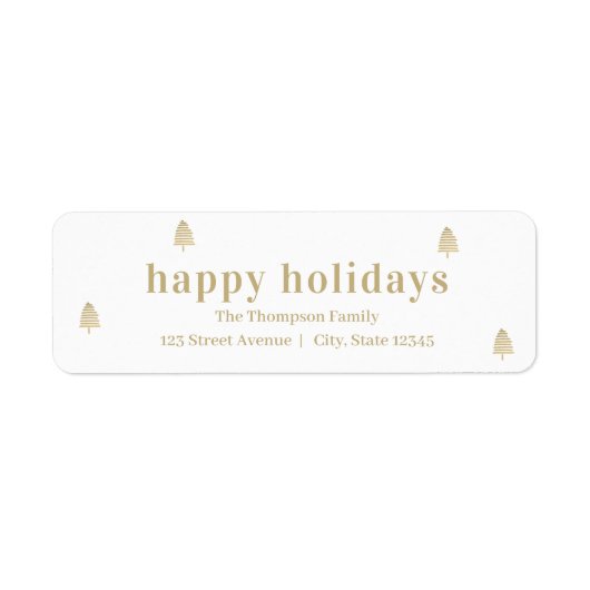 So Much Joy Christmas Holiday Adres Label (Voorkant)