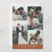 So Much Love Elegant Wedding Photo Terracotta Bedankkaart (Voorkant)