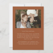 So Much Love Elegant Wedding Photo Terracotta Bedankkaart (Achterkant)