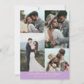 So Much Love Elegant Wedding Photo Wisteria Bedankkaart (Voorkant)