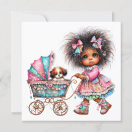 SO Precious Baby Buggy Thema Uitnodiging