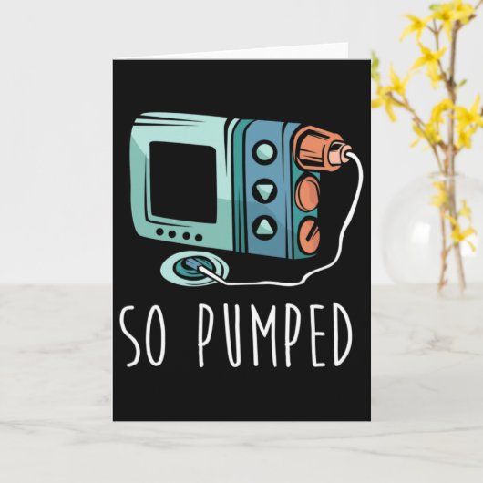 So Pumped Diabetic Life Diabetes Awareness Month I Kaart (Gele Bloem)