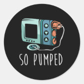 So Pumped Diabetic Life Diabetes Awareness Month I Ronde Sticker (Voorkant)