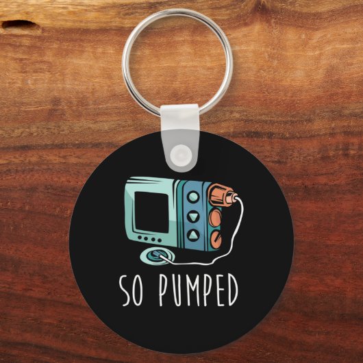 So Pumped Diabetic Life Diabetes Awareness Month I Sleutelhanger (Voorkant)