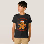 So Pumped For Christmas T1d Funny Diabetic Gingerb T-shirt (Voorkant volledig)