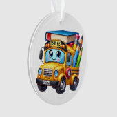 SO SCHATTIGE Ornament van de schoolbus (voorkant)