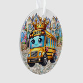 SO SCHATTIGE Ornament van de schoolbus (voorkant)