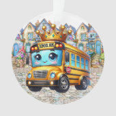 SO SCHATTIGE Ornament van de schoolbus (voorkant)