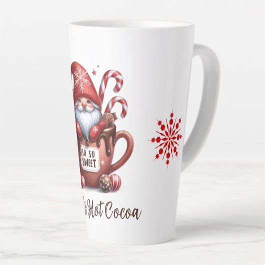 So So Sweet Santa Gnome Latte Mok (Rechterhoek)