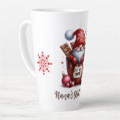 So So Sweet Santa Gnome Latte Mok (Linkerhoek)