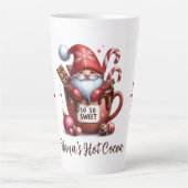 So So Sweet Santa Gnome Latte Mok (Voorkant)