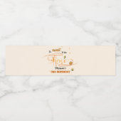 So Sweet To Bee 3 Honey Bee 3rd Birthday Waterfles Etiket (Enkel label)