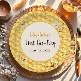 So Sweet To Bee Birthday Paper Plates Papieren Bordje