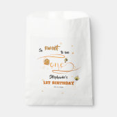 So Sweet To Bee One Cute Honey Bee 1st Birthday Bedankzakje (Voorkant)