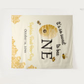 So Sweet To Bee One First Birthday Honeycomb Wandkleed (Voorkant (horizontaal))