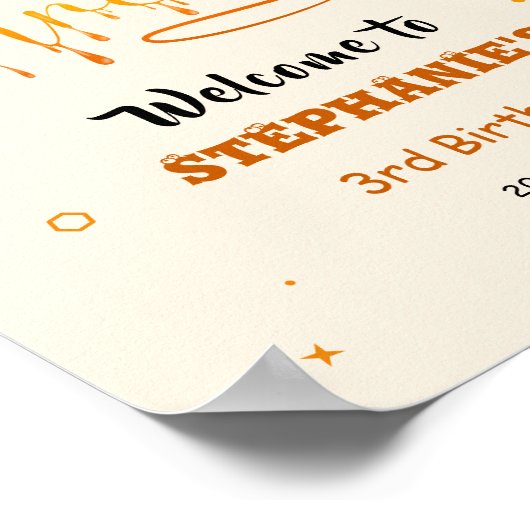 So Sweet To Bee Three Cute Honey Bee 3rd Birthday Poster (Hoek)