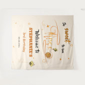 So Sweet To Bee Three Cute Honey Bee 3rd Birthday Wandkleed (Voorkant (horizontaal))