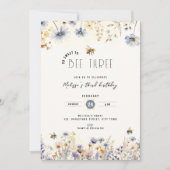 So Sweet To Bee Three - Floral 3rd Birthday Kaart (Voorkant)