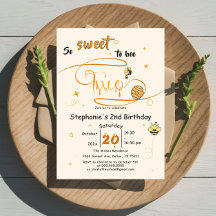 So Sweet To Bee Two Cute Honey Bee 2nd Birthday